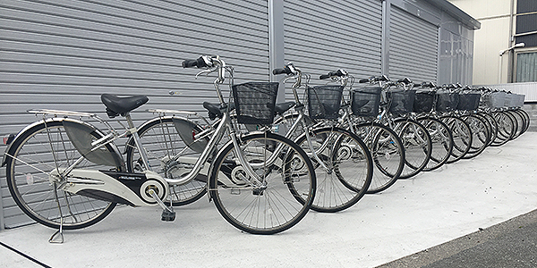 通勤自転車レンタル大量